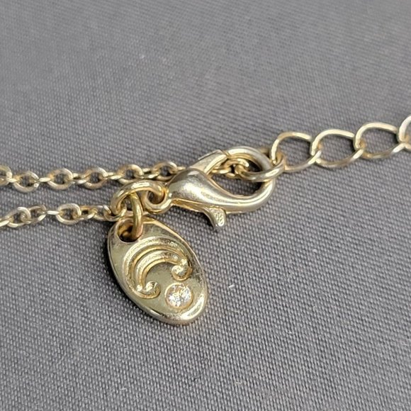 Charming Charlie Womens Gold Tone Leaf Shape Drop Pendant Fashion Necklace 18 in - Picture 6 of 9